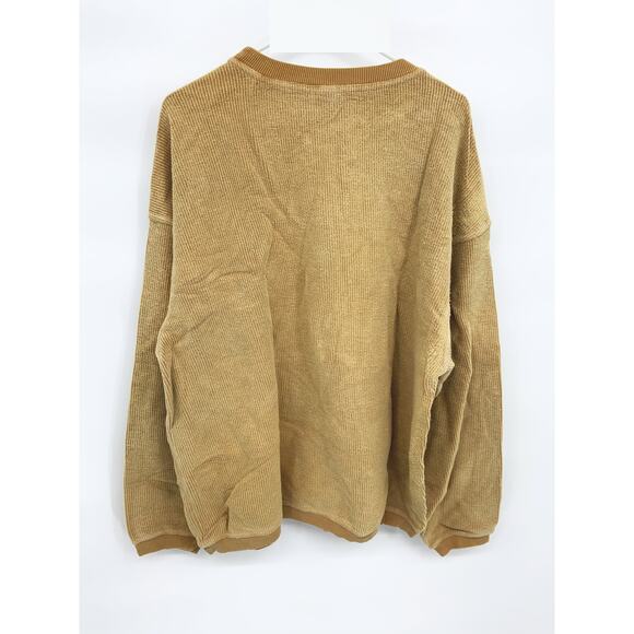 Maze GoldCrewneck Sweatshirt Big Flower  Print Size L - Picture 2 of 6